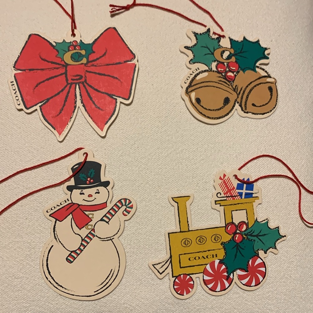 Coach Christmas Holiday Gift Tags